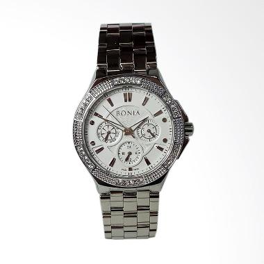 Bonia BNB10424 Sapphire Multifunction Stainless Steel Jam Tangan Wanita Silver