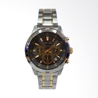 Seiko Neo Sport Chronograph Quartz Stainless Steel Strap Jam Tangan Pria [SKS601/603/607/609/610/611