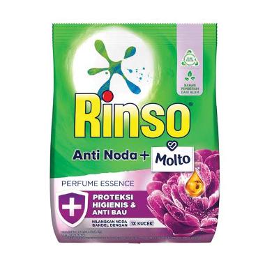 Promo Harga Rinso Anti Noda Deterjen Bubuk + Molto Purple Perfume Essence 770 gr - Blibli