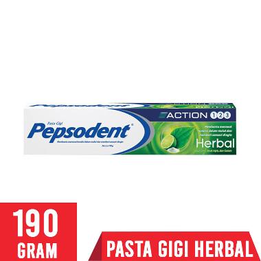 Pepsodent Pasta Gigi Action 123 Herbal 120g -