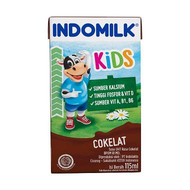 Promo Harga Indomilk Susu UHT Kids Cokelat 115 ml - Blibli