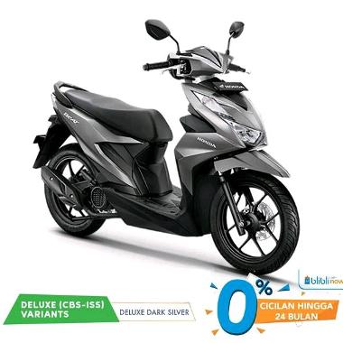 Honda New BeAT DELUXE CBS ISS Sepeda Motor Deluxe Silver Palembang