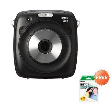 Fujifilm Instax Square SQ10 Kamera Pocket + Free One Pack Square Film