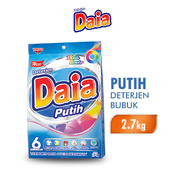 Promo Harga Daia Deterjen Bubuk Putih 2700 gr - Blibli