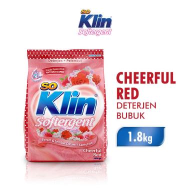 Promo Harga So Klin Softergent Cheerful Red 1800 gr - Blibli