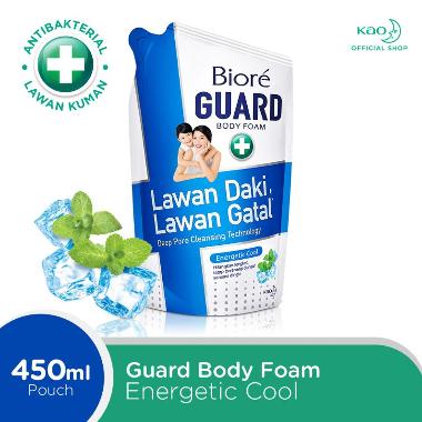 Promo Harga Biore Guard Body Foam Energetic Cool 450 ml - Blibli