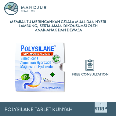 Polysilane Syr Polysilane Tablet Kunyah [1 Strip @ 8 Tablet Kunyah]