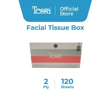 Tessa Facial Perak NP Tisu Wajah [120 Sheets/ 2 Ply] -