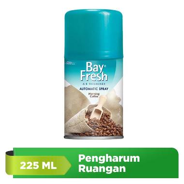 Bayfresh Automatic Spray Pengharum Ruangan Morning Coffee [225 mL] -