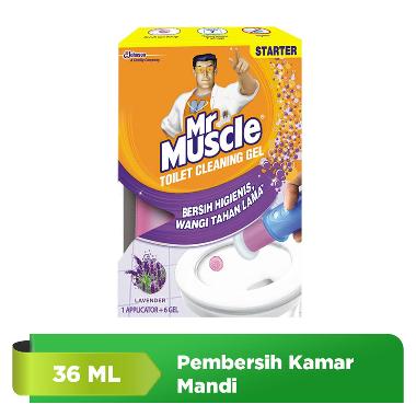 Mr. Muscle Toilet Cleaning Gel Starter Set Lavender [36 mL] -
