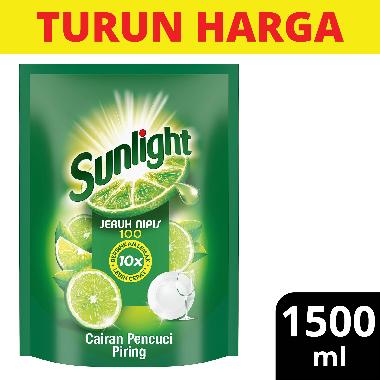 Promo Harga Sunlight Pencuci Piring Jeruk Nipis 100 1500 ml - Blibli