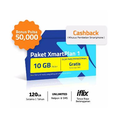 Jual Paket XL Xmartplan Terbaru - Promo CASHBACK 100%