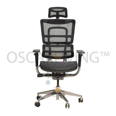 Ergotec GL 916 TR Kursi Kantor/Kursi Direktur [Khusus Jabodetabek] Hitam JABODETABEK
