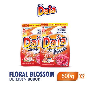 Promo Harga Daia Deterjen Bubuk Floral Blossom 800 gr - Blibli