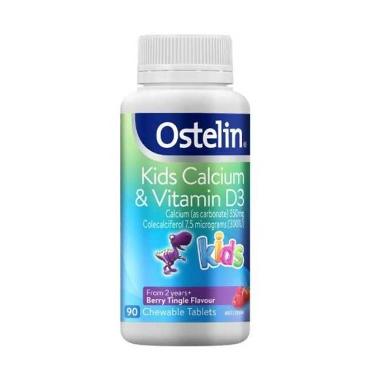 Ostelin Kids Vit D & Calcium [90 Chew Tabs]