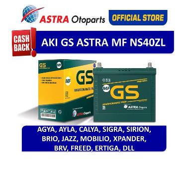Aki Mobil GS ASTRA Sirion, Calya, Sigra, Ayla, Agya, City, Mobilio, Brio,Jazz,Altis,dll GSMFN-NS40ZL