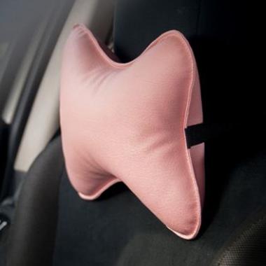 Technozio Polos Bantal Sandaran Kepala Aksesoris Mobil Pink