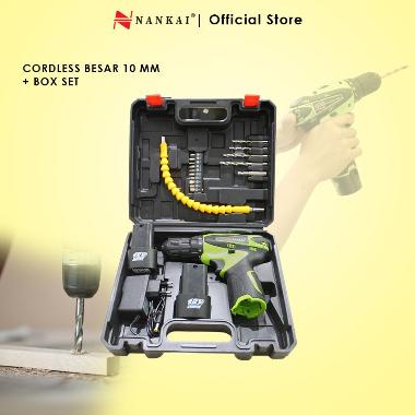 Electrical Cordless Srewdriver Obeng dan Bor Tangan Elektrik Nankai / Alat bor