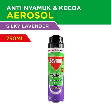 Promo Harga Baygon Insektisida Spray Silky Lavender 750 ml - Blibli