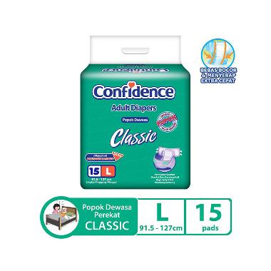 Promo Harga Confidence Adult Diapers Classic Night L15 15 pcs - Blibli