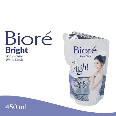 Promo Harga Biore Body Foam Bright White Scrub 450 ml - Blibli