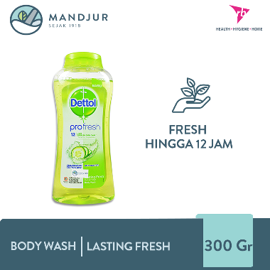 Promo Harga Dettol Body Wash Lasting Fresh 300 ml - Blibli