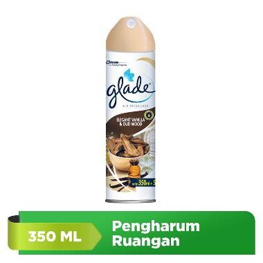 Glade Aerosol Pengharum Ruangan Elegant Vanilla & Oud Wood [350 mL] -