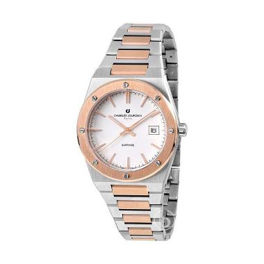 Charles Jourdan CJ-1096-2612 Patron Sapphire Crystal Jam Tangan Wanita - Rose Gold [Original] Rose G