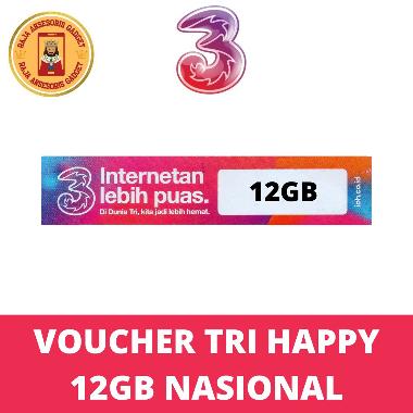 Voucher TRI Happy 12GB NASIONAL