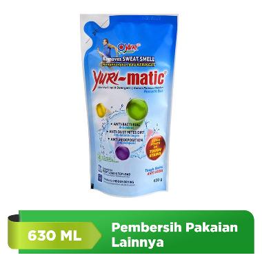 Yuri Matic Romantic Blue Tough Stains Anti Noda Cairan Pencuci Pakaian [630 mL]