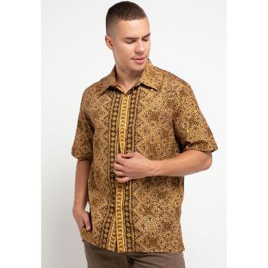Batik Adikusuma Hem Batik Bintang Coklat 612255020 S