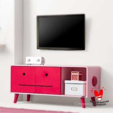 iFURNHOLIC Macaron TV Cabinet - Meja TV Minimalis - Furniture - PINK Jawa Timur