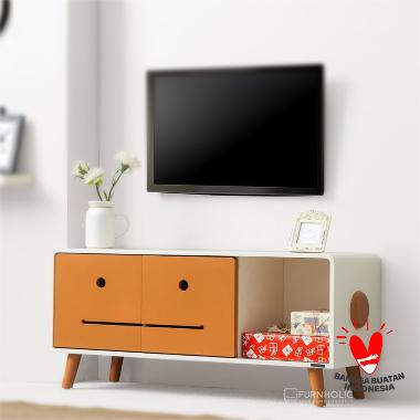 iFURNHOLIC Macaron TV Cabinet - Meja TV Minimalis - Furniture - natural Jawa Timur