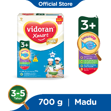 Vidoran Xmart 3+ Madu Susu Formula 700 g