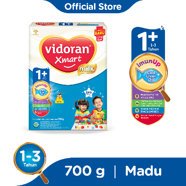 Vidoran Xmart 1+ Madu Susu Formula 700 g