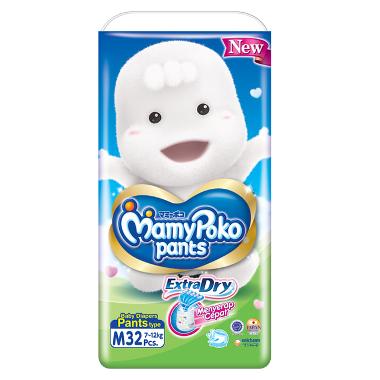 Promo Harga Mamy Poko Pants Extra Dry M32 32 pcs - Blibli