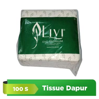 Livi Evo Sensation Premium Napkin Cocktail Tissue [100 sheets / Potong 2]