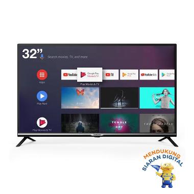 Changhong L32H4 Android Smart TV LED [32 Inch/ Google Certified/  HD Digital] Unit Only Hitam  Bali 