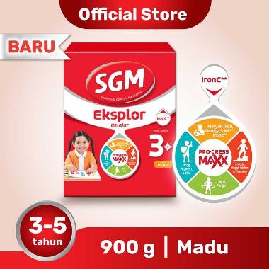 Promo Harga SGM Eksplor 3+ Susu Pertumbuhan Madu 900 gr - Blibli