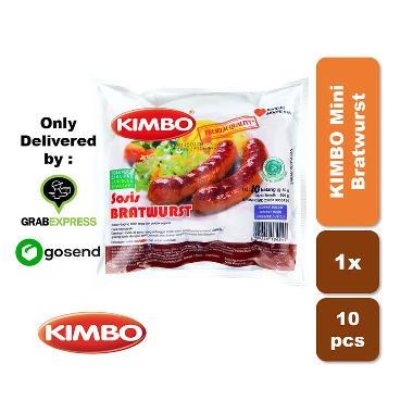 Kimbo Mini Bratwurst Sosis [10 pcs]