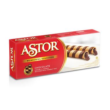 Promo Harga Astor Wafer Roll Chocolate 150 gr - Blibli