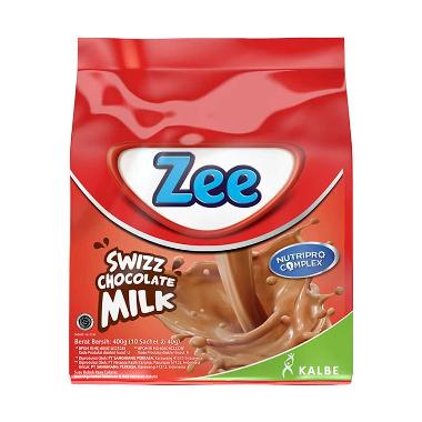 Promo Harga ZEE Susu Bubuk Swizz Chocolate per 10 sachet 40 gr - Blibli