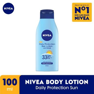 Promo Harga Nivea Daily Protection Sun Lotion SPF 33 PA++ 100 ml - Blibli