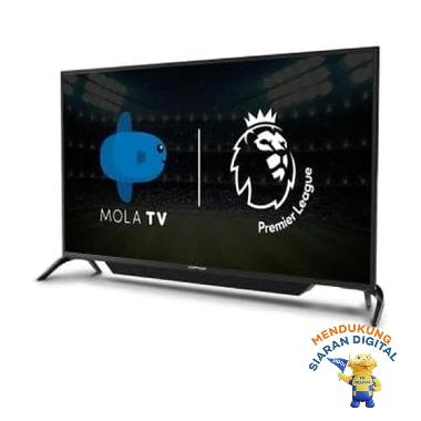 POLYTRON PLD-43AS1558 LED Mola Smart TV [43 Inch] - black JABODETABEK