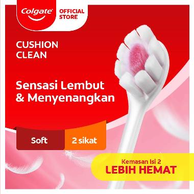Colgate Cushion Clean Toothbrush - Sikat Gigi [2s]
