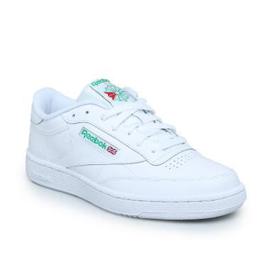 white & green club c 85 trainers