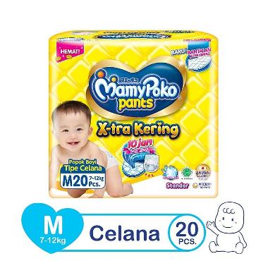 Promo Harga Mamy Poko Pants Xtra Kering M20 20 pcs - Blibli