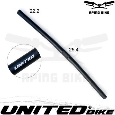 Handlebar United Alloy Flat 25.4mm Stang Sepeda Lipat Fixie MTB Seli Merah