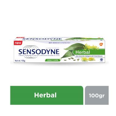 Jual Sensodyne Sensitif Ekstrak Herbal Alami Pasta Gigi 100 G Putih
