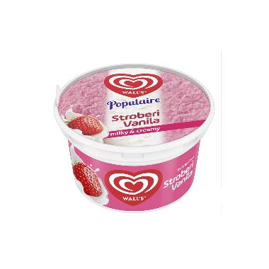 Promo Harga Walls Populaire Strawberry Vanilla 90 ml - Blibli